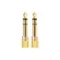 Adapteris Ugreen 3.5 mm mini jack - 6.3 mm jack, gold