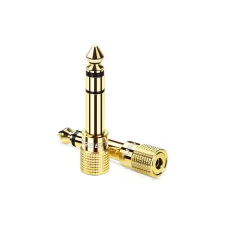 Ugreen adapter 3,5 mm mini-jack – 6,3 mm jack, kuldne