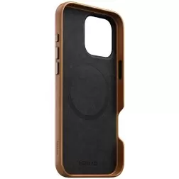 Nomad odinis dėklas iPhone – aukščiausios kokybės rudas dėklas