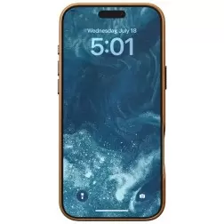 Nomad odinis dėklas iPhone – aukščiausios kokybės rudas dėklas