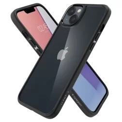 Dėklas Spigen Ultra Hybrid, matinis juodas - iPhone 14 Plus