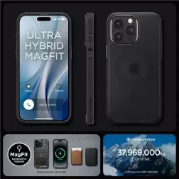 Spigen Ultra Hybrid MagSafe, frost black - iPhone 15 Pro