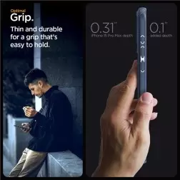 Spigen Mag Armor MagSafe, tamsiai mėlyna - iPhone 15 Pro Max