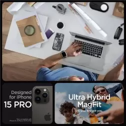Spigen Ultra Hybrid MagSafe, zero one - iPhone 15 Pro