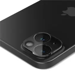 Spigen Glass tR Optik 2 paketėlio, kristalai skaidrus - iPhone 15/15 Plus/14/14 Plus