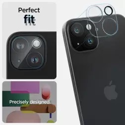 Spigen Glass tR Optik 2 paketėlio, kristalai skaidrus - iPhone 15/15 Plus/14/14 Plus