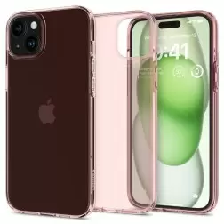 Spigen Crystal Flex, rožinis kristalas - iPhone 15 Plus