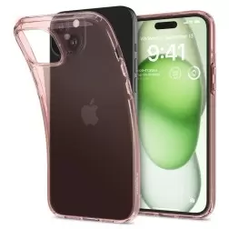 Spigen Crystal Flex, rožinis kristalas - iPhone 15 Plus