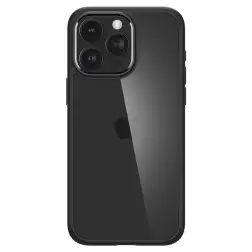 Spigen Crystal Hybrid, matinis juodas - iPhone 15 Pro