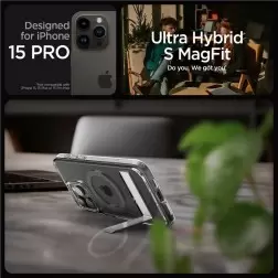 Spigen Ultra Hybrid S MagSafe, grafitas - iPhone 15 Pro