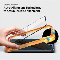 Spigen Stiklas tR AlignMaster 2 paketas, FC Juoda - iPhone 15 Plus