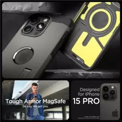 Spigen Sunkusis Armor MagSafe, šaunamasis metalas - iPhone 15 Pro