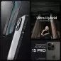Spigen Ultra Hybrid, matte black - iPhone 15 Pro