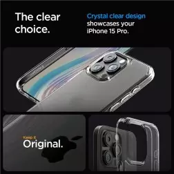 Spigen Ultra Hybrid, šaltas skaidrus - iPhone 15 Pro