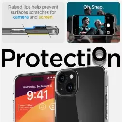 Spigen Crystal Flex, kristalai skaidrus - iPhone 15 Plus