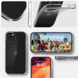 Spigen Crystal Flex, kristalai skaidrus - iPhone 15 Plus