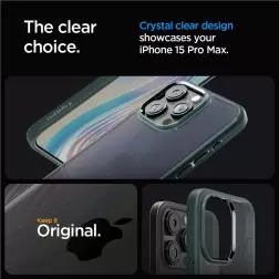 Spigen Ultra Hybrid, šaltas žalias - iPhone 15 Pro Max