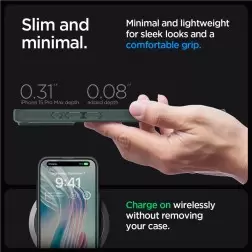 Spigen Ultra Hybrid, šaltas žalias - iPhone 15 Pro Max