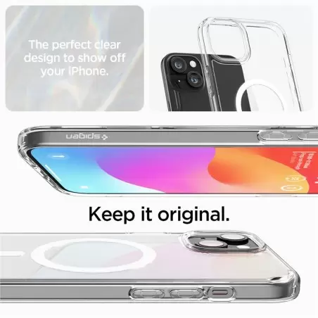 Spigen Ultra Hybrid MagSafe, valge - iPhone 15