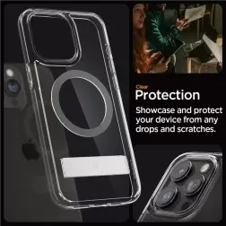 Spigen Ultra Hybrid S MagSafe, grafitas - iPhone 15 Pro Max