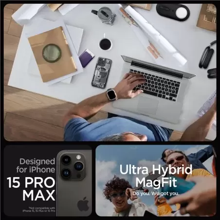 Spigen Ultra hibrīds MagSafe, zero one - iPhone 15 Pro Max