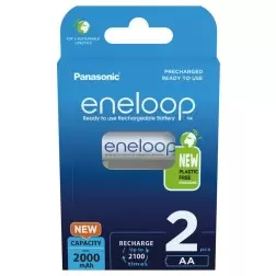 Įkraunamos baterijos Panasonic eneloop HR6 2000 mAh (AA), 2 bat./pak.