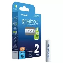 Panasonic eneloop HR03 800mAh AAA įkraunamos baterijos (2 vnt.)