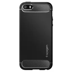 Spigen Rugged Armor, black - iPhone SE 2016/5s/5