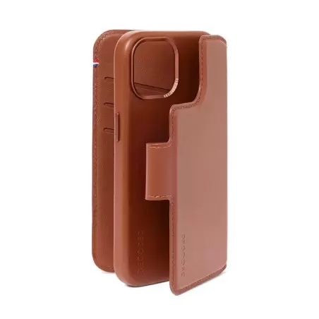 Decoded Nahast eemaldatav rahakott, beež - iPhone 15 Plus