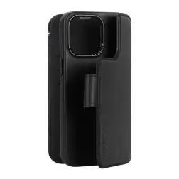 Decoded Leather Detachable Wallet, black - iPhone 15 Pro Max