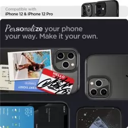 Spigen Ultra Hybrid, black - iPhone 12/Pro