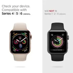 Spigen Thin Fit, graphite - Apple Watch SE 2022/6/SE/5/4 (44 mm)