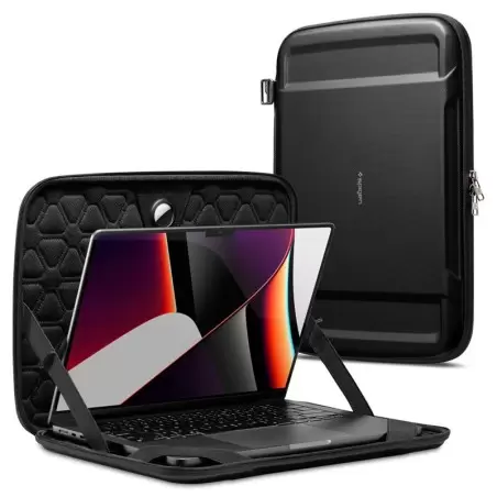 Spigen Rugged Armor Pro, black - MacBook Pro 16" M4 2024/M3 2023/M2 2023/M1 2021