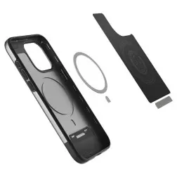 Spigen Stiliaus Armor MagSafe, klasikinis sidabras - iPhone 15 Pro