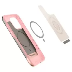Spigen Stiliaus Armūras MagSafe, rožinės aukso spalvos - iPhone 15 Pro Max