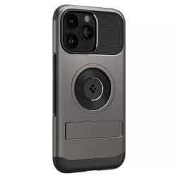 Spigen Plonas Armor MagSafe, šaunametalo spalva - iPhone 15 Pro