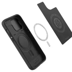 Spigen Optik Armor MagSafe, juoda - iPhone 14 Pro Max