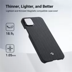 Pitaka MagEZ 3 1500D case, black/grey - iPhone 14