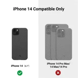 Pitaka MagEZ 3 1500D case, black/grey - iPhone 14