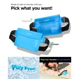 Spigen Aqua Shield Vandeniui atsparus dirželis A620 2 paketėliai, jūros mėlyna