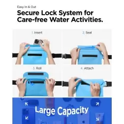 Spigen Aqua Shield Vandeniui atsparus dirželis A620 2 paketėliai, jūros mėlyna