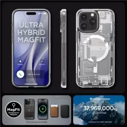 Spigen Ultra Hybrid MagSafe, nulis vienas balta - iPhone 15 Pro Max