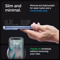 Spigen Ultra Hybrid, sky crystal - iPhone 15 Pro Max