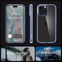 Spigen Ultra Hybrid, dangaus kristalas - iPhone 15 Pro Max