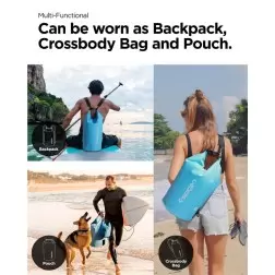 Spigen Aqua Shield Vandeniui atsparus džiovinimo maišas 20L + 2L A630, jūros mėlyna