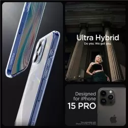 Spigen Ultra Hybrid, dangaus kristalas - iPhone 15 Pro
