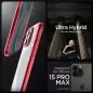 Spigen Ultra Hybrid, giliai raudona - iPhone 15 Pro Max