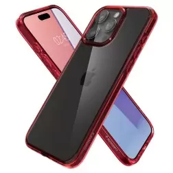 Spigen Ultra Hybrid, giliai raudona - iPhone 15 Pro Max