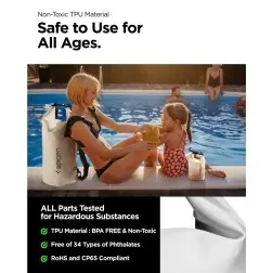 Spigen Aqua Shield Vandeniui atsparus sausas krepšys 20L + 2L A630, sniego baltumas