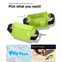 Spigen Aqua Shield WaterProof Waist Bag A620 2 Pack, cactus gren